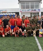 17 августа состоялся товарищеский матч по футболу среди команд спортивных ветеранов г.о. Октябрьск и спортивного клуба армии
