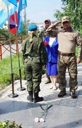 На Аллее зенитчиц состоялся памятный митинг, посвящённый Дню ветеранов боевых действий.