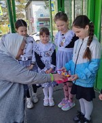 Георгиевские ленты в преддверии Дня Победы