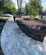 Работы по благоустройству Парка имени Максима Горького в Октябрьске идут полным ходом