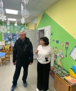 Временно исполняющий полномочия Главы г.о. Октябрьск  В. В. Ревин посетил детский сад «Золотая рыбка»