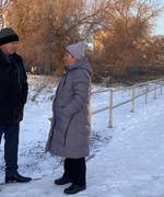 Временно исполняющий полномочия Главы г.о. Октябрьск В.В. Ревин посетил Первомайск - самый удаленный район нашего города.