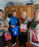 Добровольчество.  Поздравили наших ветеранов