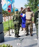 На Аллее зенитчиц состоялся памятный митинг, посвящённый Дню ветеранов боевых действий.